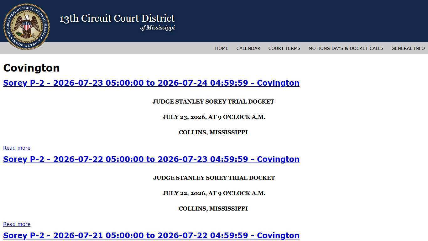 Covington | 13th Circuit Court District
