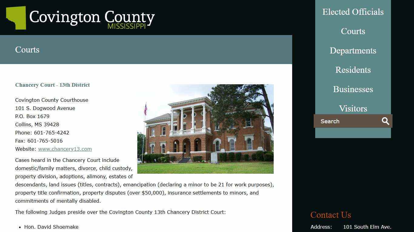 Courts | Covington County - Mississippi